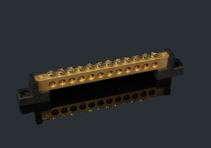 Brass Terminal Bar with Plastic Base