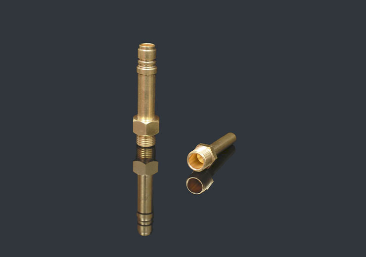 Brass Hose Nipple Made by CNC Machine